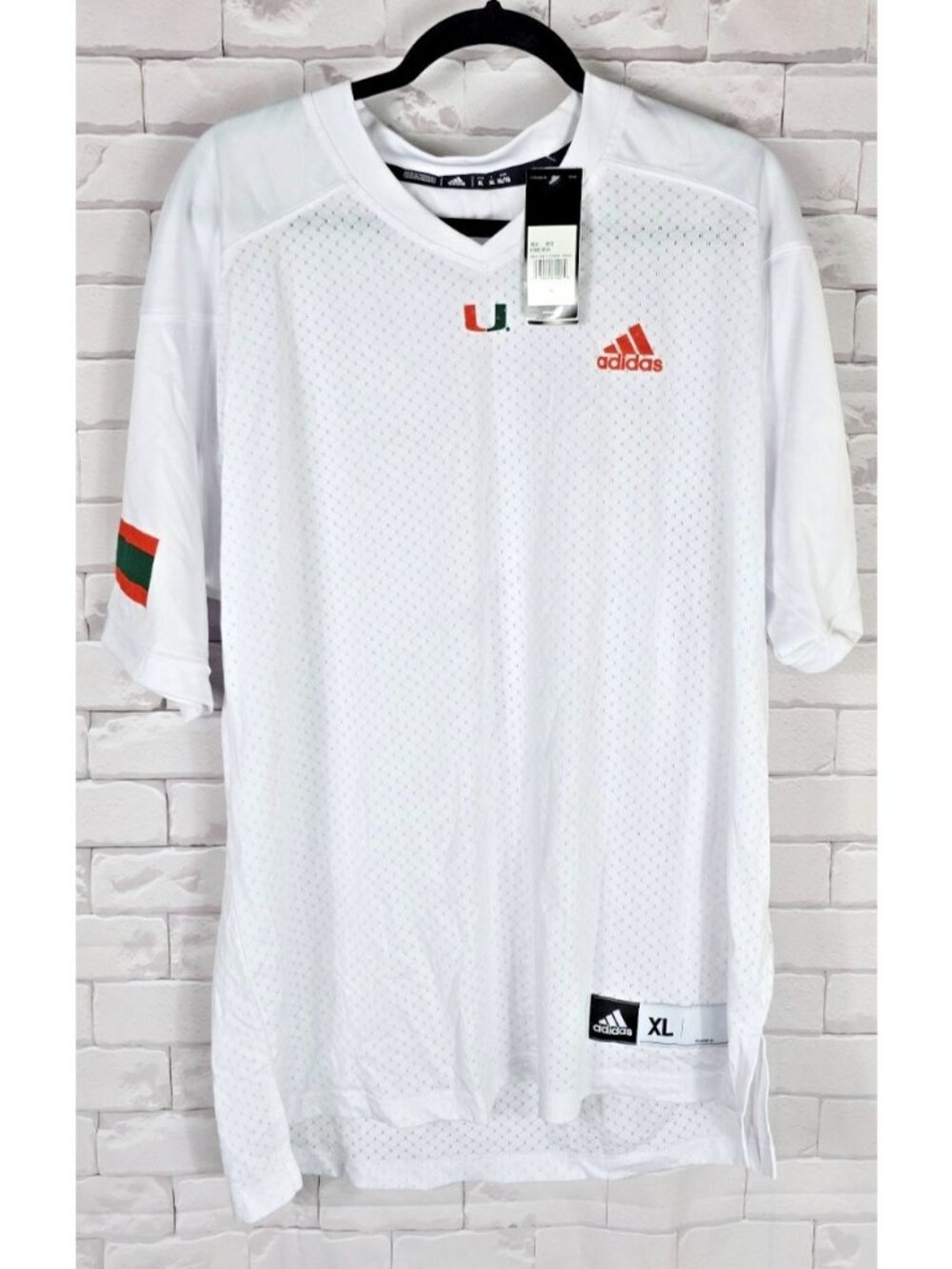 Miami Hurricanes - Men's NCAA Adidas Blank Football Jersey XL NEW w/ Tags